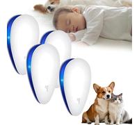 Repellente per parassiti a ultrasuoni, dispositivo plug-in per interni con luce notturna per soggiorno e camera da letto, aggiornamento 2025, confezione da 2