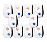 Repellente per parassiti a ultrasuoni per interni, controllo elettronico avanzato per casa, ufficio, cucina, magazzino, hotel, 360°, per roditori, ragni, scarafaggi, zanzare, antizanzare, 10 pezzi