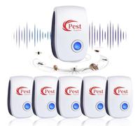 Repellente per parassiti ad ultrasuoni, 6 pezzi, repellente elettronico per insetti, protezione antizanzare a ultrasuoni, repellente per insetti contro zanzare, ratti scarafaggi, formiche