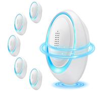 Repellente per parassiti ad ultrasuoni migliorato per interni, trappole per topi roditori e topi con spina nel controllo elettronico dei parassiti per scarafaggi, insetti, formiche, zanzare, ragni - 6