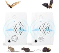 Repellente per pipistrelli aggiornato 2025 per soffitta può essere utilizzato all'interno e all'esterno, deterrente per pipistrelli ad ultrasuoni a batteria all'aperto, amichevole per umani e animali