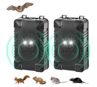 Repellente per roditori per motore auto, repellente per topi ad ultrasuoni alimentato a batteria, deterrente per topi sotto il cofano con luci lampeggianti, repellente per ratti per auto, tiene