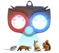 Repellente solare per animali da esterno, dispositivo per arvicole da cortile, a lunga durata, resistente alle intemperie, per garage, prato, cortile, patio, fattoria, portico, giardino