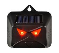 Repellente solare per animali da esterno, luci deterrenti per predatori con LED rossi lampeggianti, respinge gatti, volpi, cervi, procioni, puzzole e altro ancora - Protezione da giardino, orto