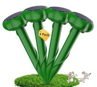 Repellente Solare per Talpe 2025, Repellente per formiche Regina per Giardino e Campeggio, Gopher, Repellente per Serpenti Talpa, Gopher e Altri Repellenti per Talpe 4 Pezzi