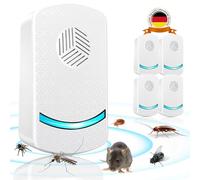 Repellente Ultrasonico Mouse Anti-roditori Insetti 4 PZ Ultrasuoni Anti Zanzara Ultrasuoni Mouse e Ratti Insetti Repellente Elettronica Anti Topi Anti Topi Ratti Formiche Ragni Zanzare Scarafaggi