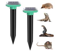 Repellente Ultrasuoni per Topi, RosyFate 2 Pezzi Dissuasori per Talpe, Ultrasuoni per Topi da Esterno, Ip66 Impermeabile, Dissuasori per Topi, Anti Talpe da Giardino Ultrasuoni