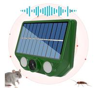 Repeller Di Animali, Repellente Per Lo Scoiattolo Ad Ultrasuoni Esterni Impermeabili Con Due Modalità Di Illuminazione E Rilevamento Intelligente, Adatto Per Respingere Gatti, Volpi, Piccioni,