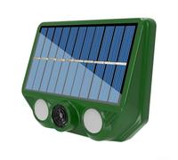 Repeller solare degli animali con il rosso per il sensore di movimento | Rilevamento del movimento PIR, per una risposta istantanea, onde 20-36,5 kHz, allontana efficacemente gli intrusi