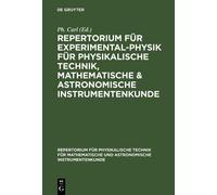 Repertorium für Experimental-Physik für physikalische Technik (Copertina rigida)