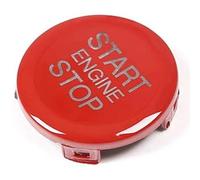 [Replacement] ABS Auto Motore Start Stop Interruttore Pulsante di Copertura Trim for Alfa Romeo Giulia Stelvio 2017 2018 (Rosso) WANZHI