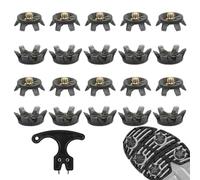 Replacement Golf Spikes, Anti-Slip Cleats with Wrench Tool, 2.8x0.75cm/1.1x0.3 inch 0.6cm/0.24 inches Durable Studs for Shoes for Tennis Running Training Trail Field Sports TPU