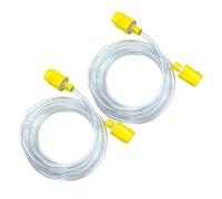 Replacement Hose Tube With Yellow Connectors ，Compatible For Karcher PUZZI 8/10 100 10/1 10/2 8/1C 200 ，Carpet Cleaner Parts(2pcs)