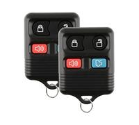 Replacement Keyless Entry Car Remote Control Key Fob Clicker Compatible with Fod Lincoln Mercury (2 Pack) Black Set of 2