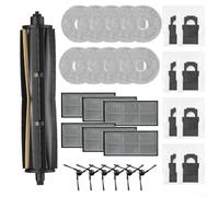 Replacement Kit for per mova E40 Ultra per trouver Robot Vacuum | Fits per mova E40 Ultra, per trouver E40, includes roller brush, side brushes, filters, mop pads, dust bags