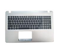 Replacement La Shell Attorno alla Tastiera C Conchiglia Shell & Tastiera per for ASUS FL5800 FL5800L Argento Layout Inglese Americano Layout del Tasto Invio Piccolo