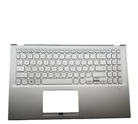 Replacement La Shell Attorno alla Tastiera C Conchiglia Shell & Tastiera per for ASUS for VivoBook 15 R564DA R564FA Argento Layout Inglese Americano