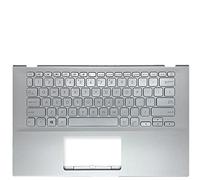Replacement La Shell Attorno alla Tastiera C Conchiglia Shell & Tastiera per for ASUS for VivoBook R424DK R424F Argento Layout Inglese Americano