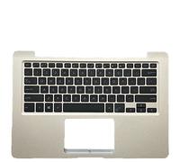 Replacement La Shell Attorno alla Tastiera C Conchiglia Shell & Tastiera per for ASUS for VivoBook S14 S406UA d'oro Layout Inglese Americano