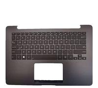 Replacement La Shell Attorno alla Tastiera C Conchiglia Shell & Tastiera per for ASUS for ZenBook 14 UX430UA UX430UN UX430UQ Nero Layout Inglese Americano