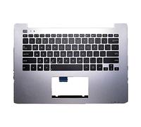 Replacement La Shell Attorno alla Tastiera C Conchiglia Shell & Tastiera per for ASUS Q302 Q302L Q302U Q302LA Q302UA Argento Layout Inglese Americano Layout del Tasto Invio Piccolo
