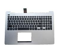 Replacement La Shell Attorno alla Tastiera C Conchiglia Shell & Tastiera per for ASUS R553 R553L R553LN Argento Layout Inglese Americano Layout del Tasto Invio Piccolo