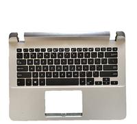 Replacement La Shell Attorno alla Tastiera C Conchiglia Shell & Tastiera per for ASUS X407MA X407UA X407UB d'oro Layout Inglese Americano