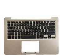Replacement La Shell Attorno alla Tastiera C Conchiglia Shell & Tastiera per for ASUS X411QA d'oro Layout Inglese Americano