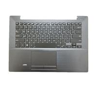 Replacement La Shell Attorno alla Tastiera C Conchiglia Shell & Touchpad & Tastiera per for ASUS B451 B451JA Grigio Layout Inglese Americano Layout del Tasto Invio Piccolo