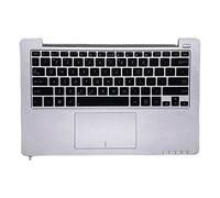 Replacement La Shell Attorno alla Tastiera C Conchiglia Shell & Touchpad & Tastiera per for ASUS S200 S200E S2A S2B S2N S2Ne Argento Layout Inglese Americano Layout del Tasto Invio Piccolo