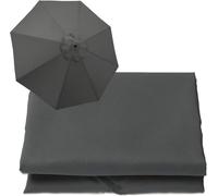 Replacement Parasol Canopy 2.5m 3.0m 3.5m - Durable Waterproof Garden Umbrella Cover UV Protection Fits 6 & 8 Arm Frames Easy Installation for Outdoor Patio Use