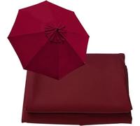 Replacement Parasol Canopy 2.5m 3.0m 3.5m - Durable Waterproof Garden Umbrella Cover UV Protection Fits 6 & 8 Arm Frames Easy Installation for Outdoor Patio Use