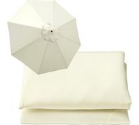 Replacement Parasol Canopy 2.5m 3.0m 3.5m - Durable Waterproof Garden Umbrella Cover UV Protection Fits 6 & 8 Arm Frames Easy Installation for Outdoor Patio Use