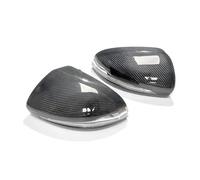 Replacement Rearview Side Mirror Covers Cap Compatible For Mercedes Benz W205 W213 C238 X253 C E GLC Class OEM Real Carbon Fiber Shell(E Class C238)