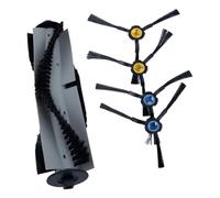 Replacement Roller Brush and Side Brush Set for Silvercrest SSR1 SSRA1 Robotic Vacuum, Compatible with A9 A7 A80 Plus A10s L100 Models, Efficient Corner and Edge Cleaning Parts