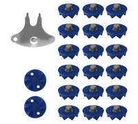 Replacement Shoe Spikes, Blue Shoe Cleat Set, 0,71 pollici Non Slip Studs, Shock-Absorbing Accessory for Sneaker Field Safety Outdoor Stability Running Better Grip