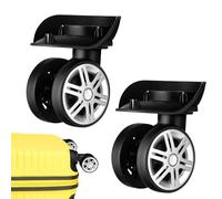 Replacement Wheels For Luggage - 2-Piece 360 Degree Swivel Spinner | Universal Replacementeplacement Provides A Sleek, Mod Luggage Wheels,for Duffle Travel Bag Trunk Traveling Business Vacation School