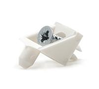 ReplacementScrew - Confezione da 8 perni di supporto per mensole IKEA Part 101558, colore: Bianco