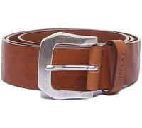 Replay Am2573.000 Cinture In Pelle Spessa Vintage Da Uomo Marrone