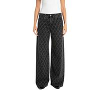 Replay Amelye Jeans, 098 Nero, 31W x 30L Donna