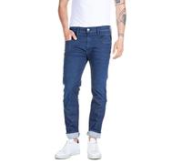 Replay Anbass Hyperflex Denim Jeans Da Uomo In Blu Oceano UK 30 - 36