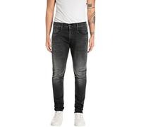 Replay Anbass Hyperflex Dust Jeans, 098 Nero, 31W x 30L Uomo