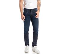 REPLAY Anbass Hyperflex Riutilizzato Cotone Jeans Uomo Jeans IN Navy UK 30 -