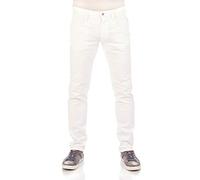 Replay Anbass Jeans, Uomo, Bianco (001 White), 33W / 32L