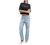 Replay Aubry Jeans da Donna Relaxed Boyfit, 011 Super Light Blue, 31W x 30L