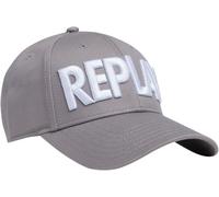 Replay Ax4308.000 Cappellino Trucker In Cotone Twill Grigio One Size