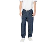 Replay Blue Cotton Casual Pants - W33 | L32