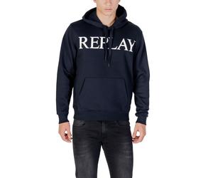 Replay Blue Cotton Hoodie - IT44 | S