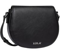 Replay Borsa a tracolla da donna 23 cm TAS006160 in ecopelle nero (Black 098) taglia unica