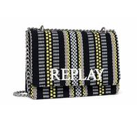 Replay Borsa a tracolla da donna piccola, multicolore (nero + giallo lt + bianco sporco 1623), taglia unica